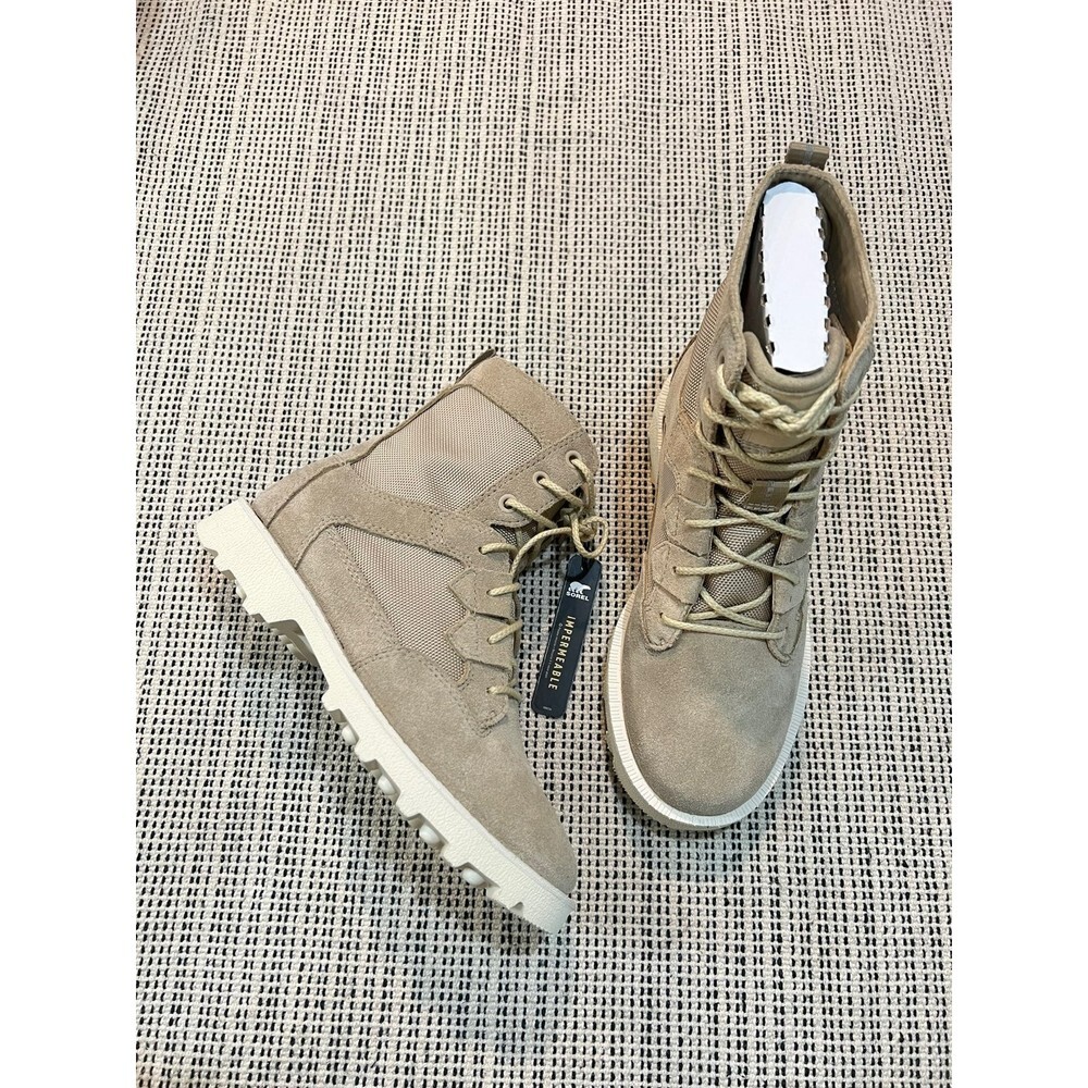 Sorel Women's Caribou OTM Bootie in Ancient Fossil/Chalk size 6 new